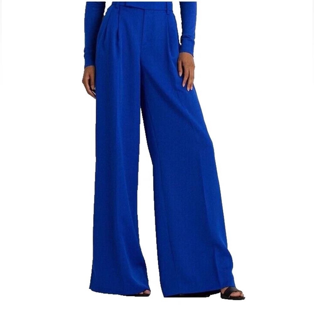 LAUREN RALPH LAUREN Wide Leg Pleated Pants - Picture 12 of 12